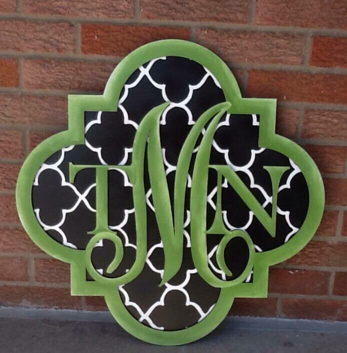 Everyday Quatrefoil Monogram-
