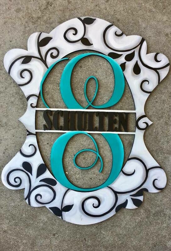 Wedding Scalloped Monogram