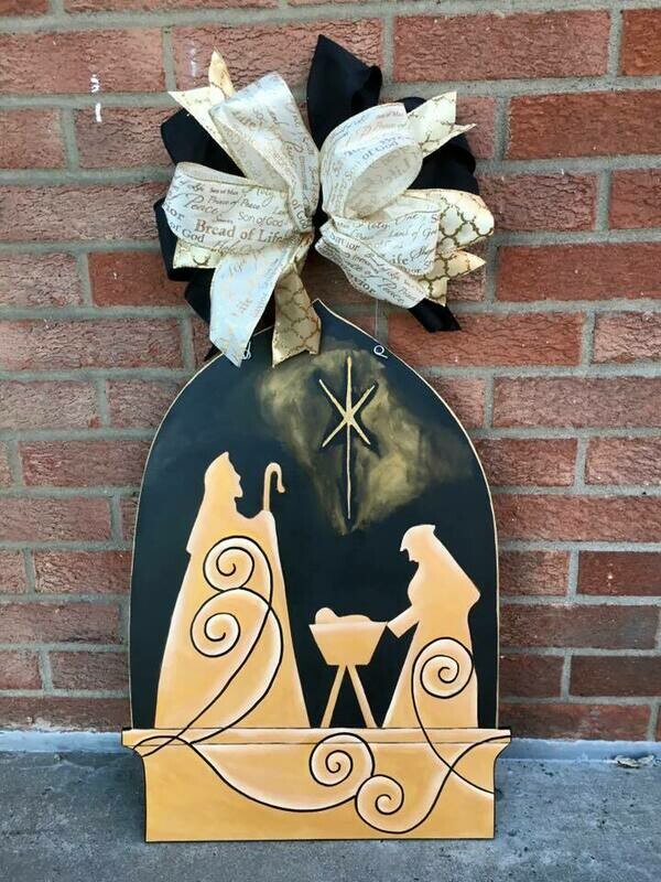 Christmas Nativity Door Hanger