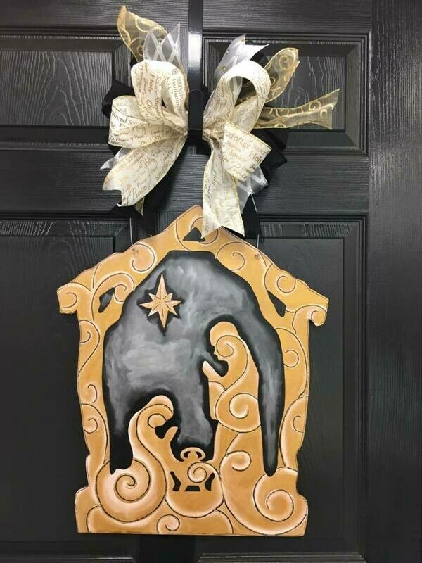 DIY Nativity Door Hanger