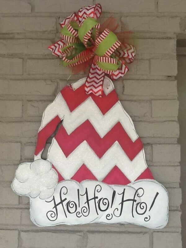 Christmas Santa Hat Doorhanger