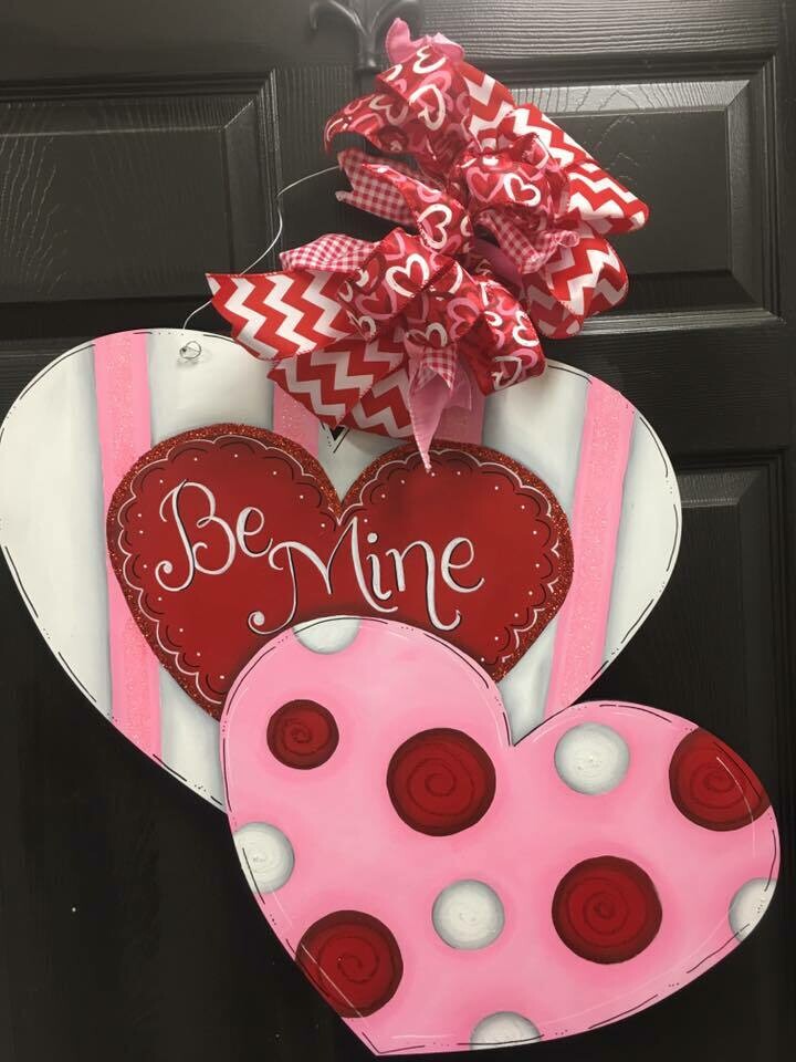  Valentine’s Double Heart Door Hanger