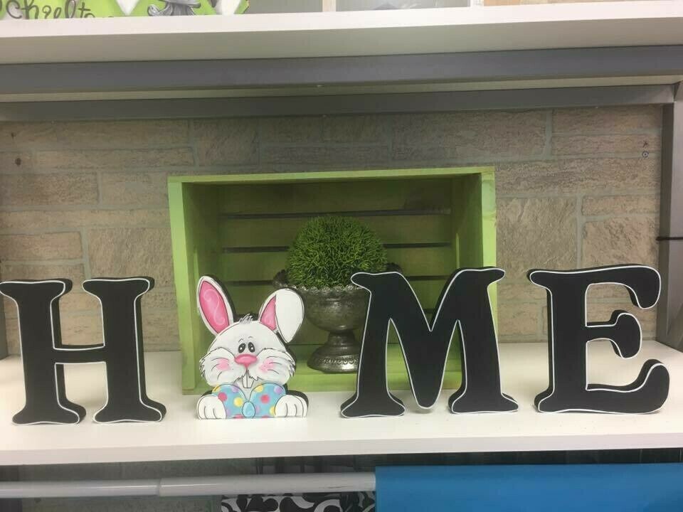Easter Bunny Home Shelf Sitter Set