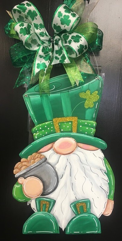 St Patrick&#39;s Day Gnome Door Hanger