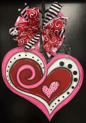 Valentines Heart w/ Swirls