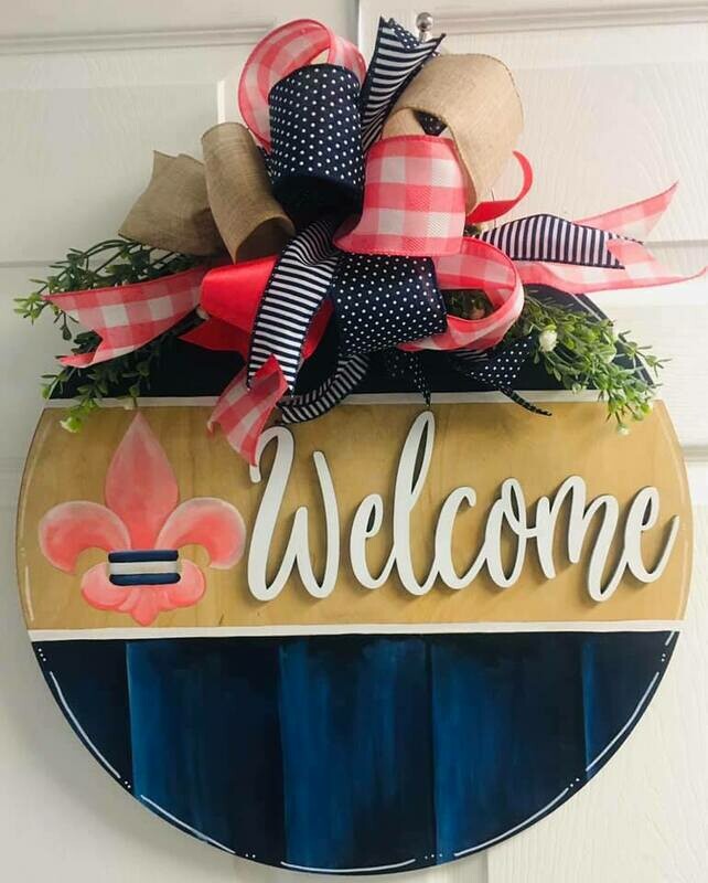 Everyday FDL Welcome Circle Door Hanger