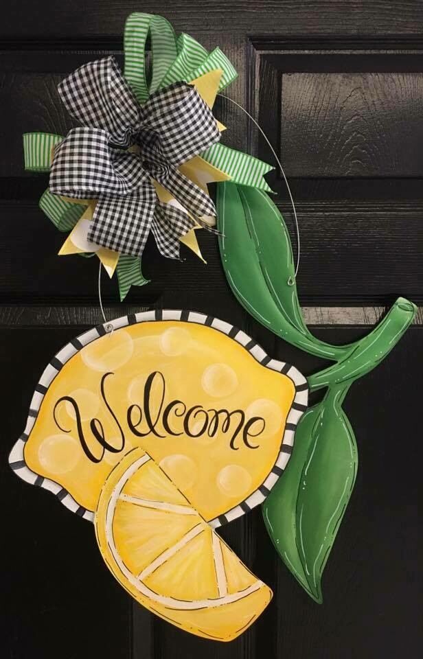 Spring/Summer Lemon Door Hanger