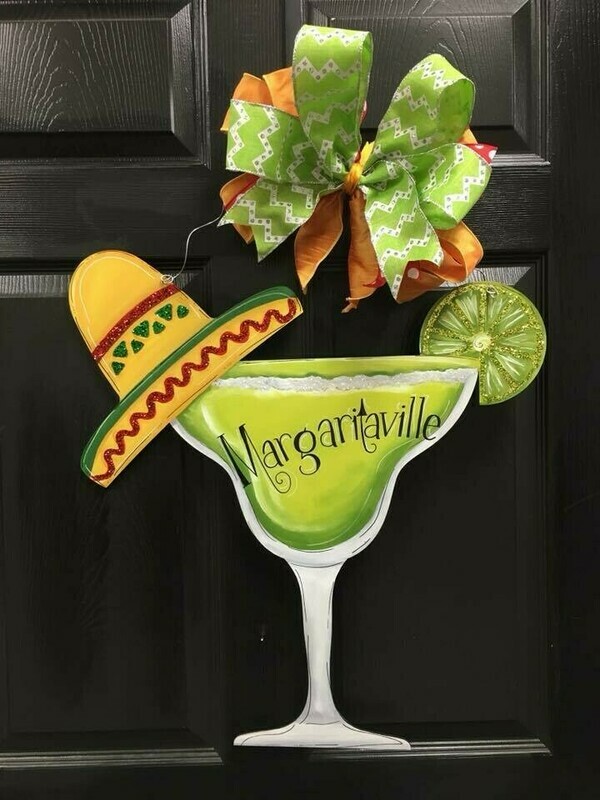 Spring/Summer Margarita Drink Door Hanger
