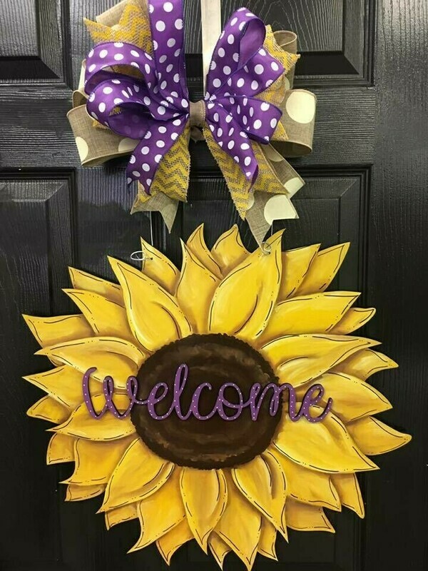 Fall Sunflower Door Hanger