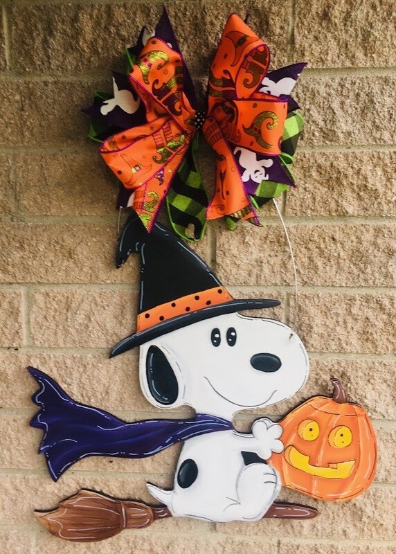 Halloween Snoopy Witch Door Hanger