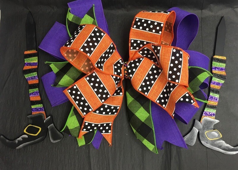 Halloween Door Hanger Bow
