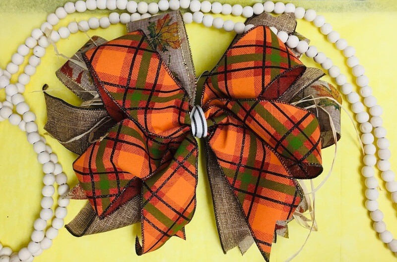 Fall Door Hanger Bow