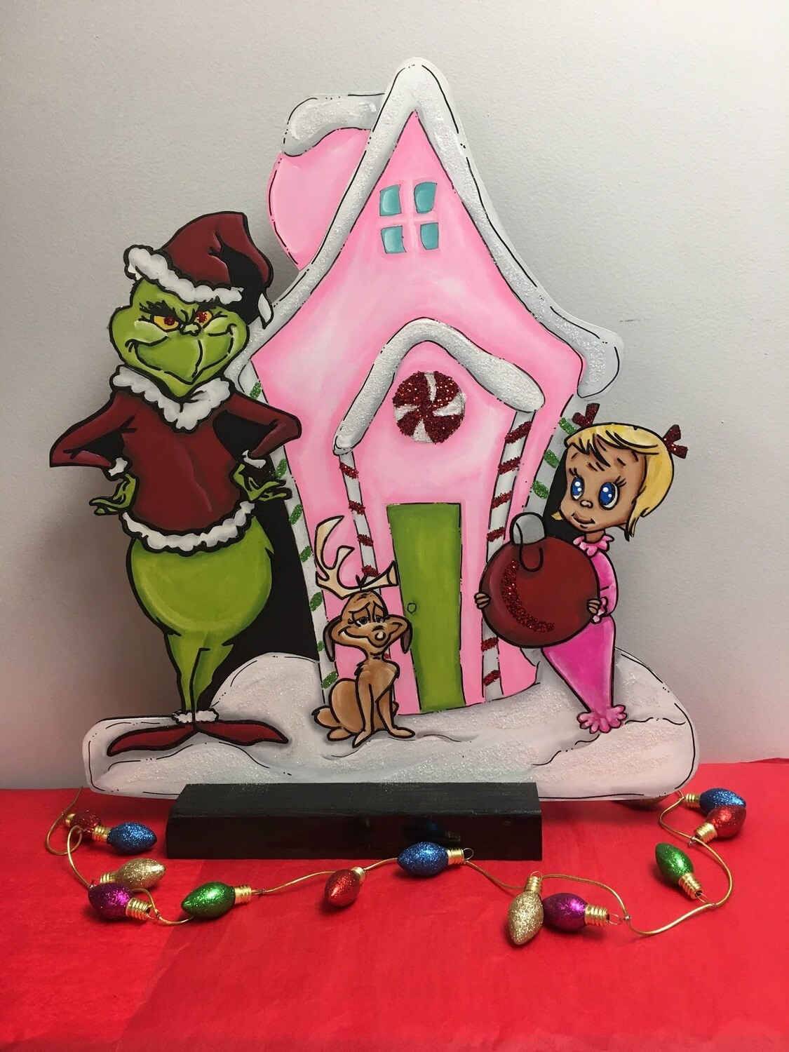 Grinch House Table Top stand