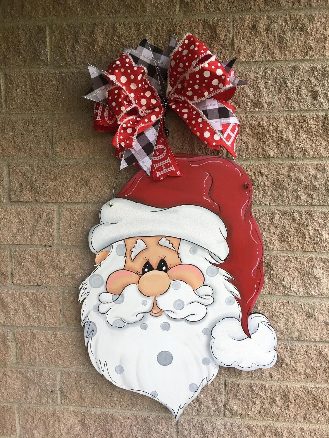 Christmas Santa Face Door Hanger