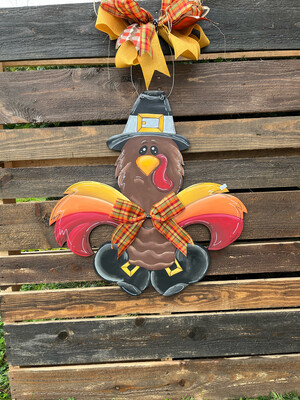 Thanksgiving FDL Turkey Door Hanger