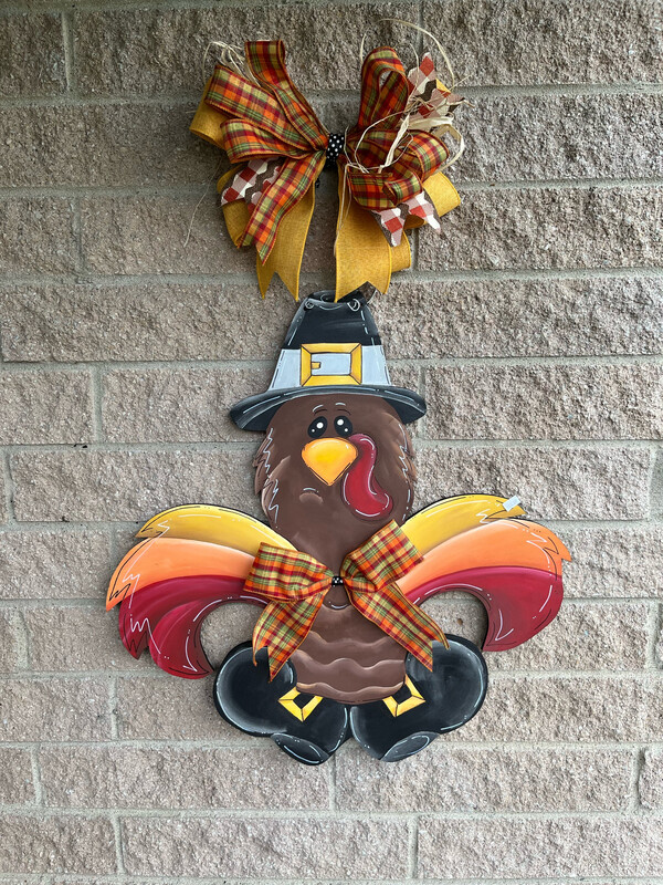 Thanksgiving FDL Turkey Door Hanger