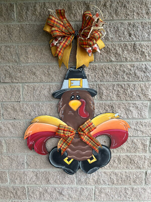 Thanksgiving FDL Turkey Door Hanger