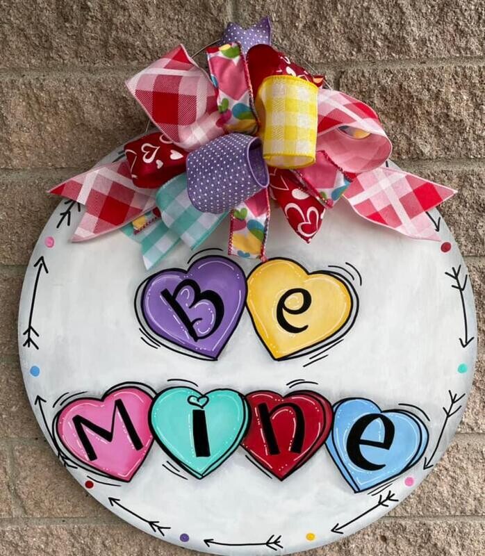  Valentine’s Be Mine Door Hanger