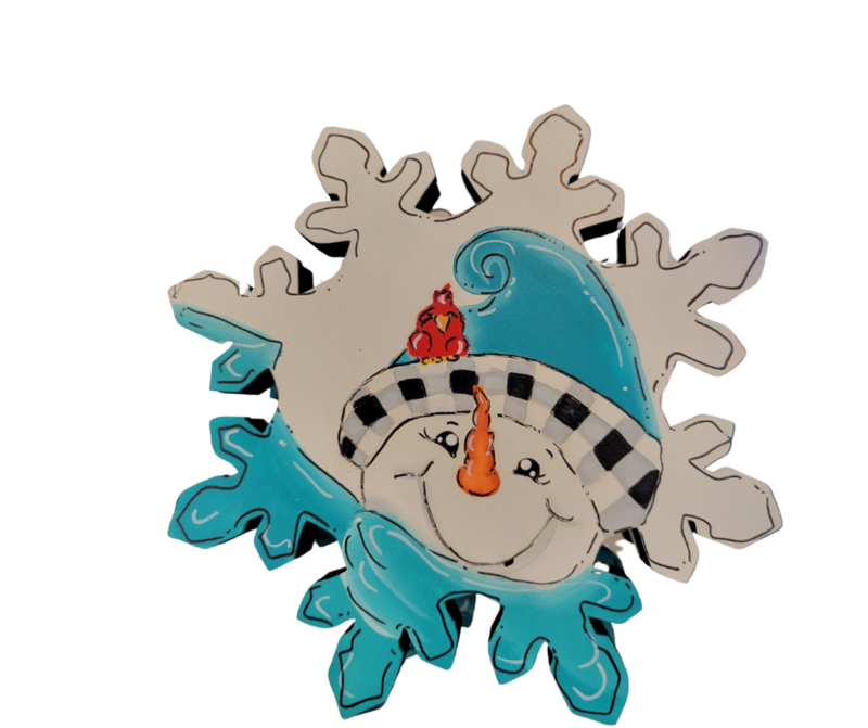 Winter Snowflake w/BP Snowman Insert