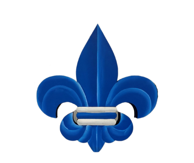 Everyday Blue Fleur de Lis Insert