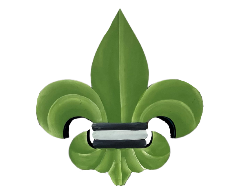Everyday Green Fleur de Lis Insert