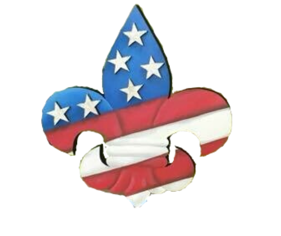 4th of July USA Fleur de Lis Insert