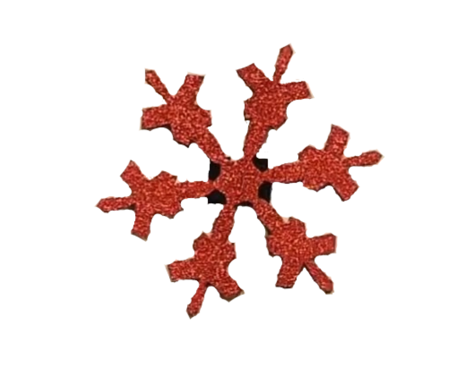 Glittery Snowflake Insert