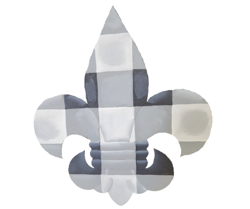Everyday Buffalo Fleur de Lis Insert