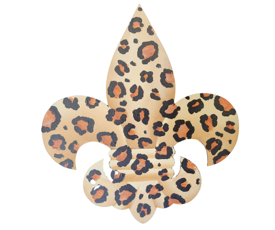 Leopard Fleur de Lis Insert