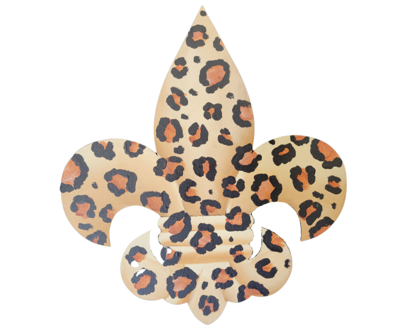 Everyday Leopard Fleur de Lis Insert