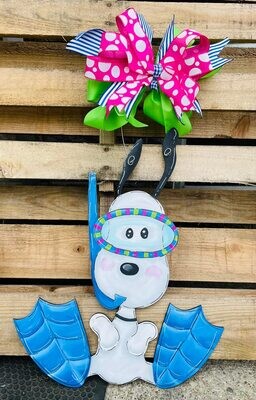 Swimming Snoopy Door Hanger