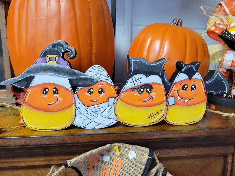Halloween Candy Corn Shelf Sitter