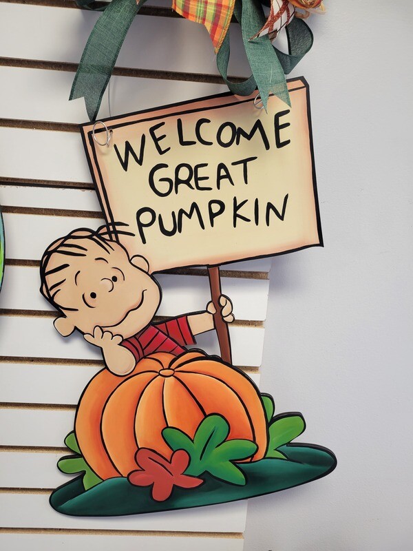 Halloween Great Pumpkin Door Hanger