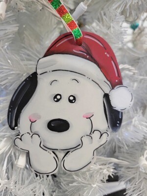 Christmas Ornament--Santa Snoopy