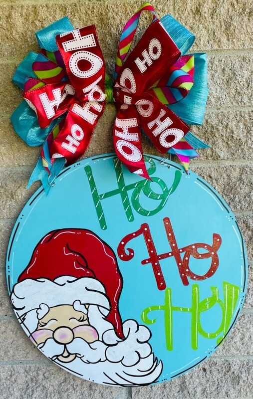 Christmas Santa HO HO HO Circle