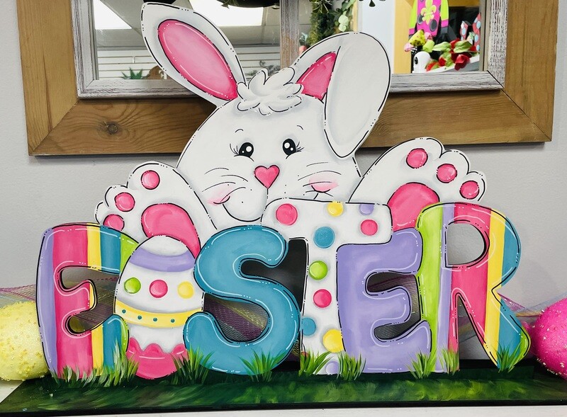 Easter Bunny Sitter with Slat Holder
