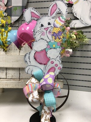 Easter Bunny With Eggs Table Topper