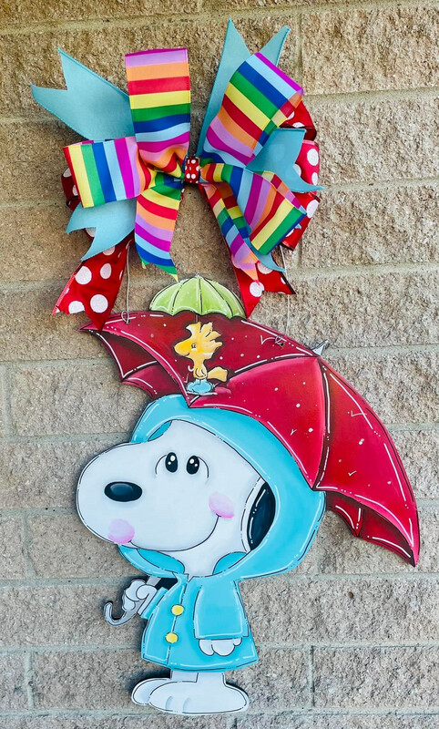 Spring/Summer Snoopy Rainy Day Door Hanger