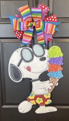 Summer Snoopy with Ice Cream Cone