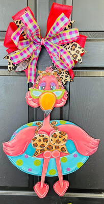 Spring/Summer Flamingo Float Door Hanger