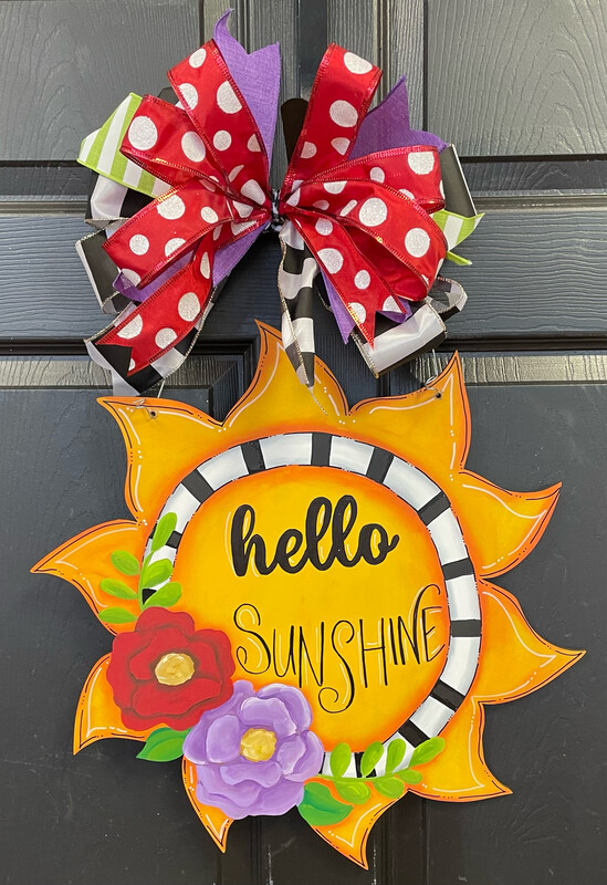 Spring/Summer Hello Sunshine Door Hanger