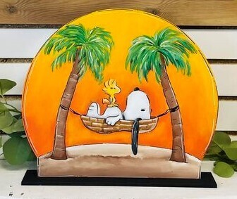 Summer--Snoopy in a Hammock Shelf Sitter