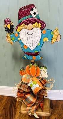 Fall--Gnome Scarecrow Topper