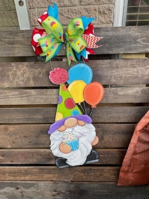 Gnome Birthday Door Hanger
