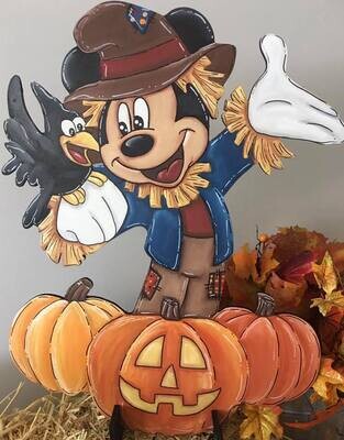 Fall--Mickey Scarecrow Stand
