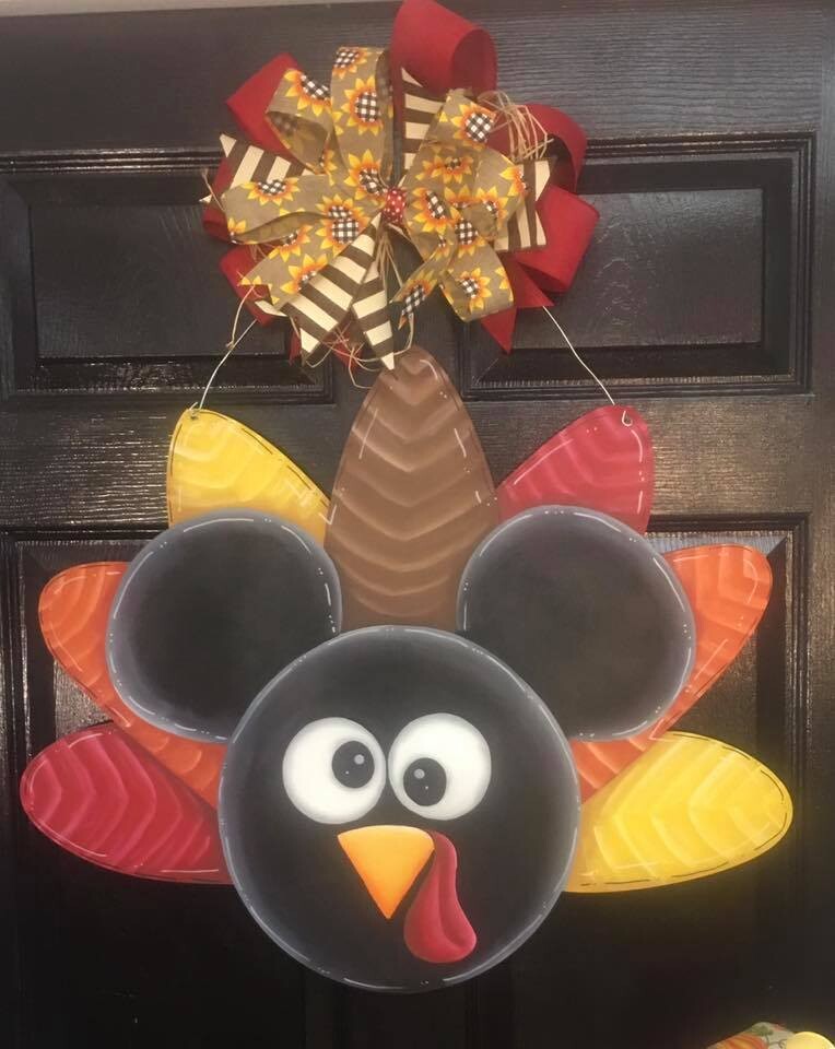 Fall--Thanksgiving--Mickey Face Turkey
