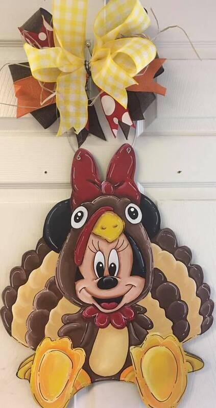 Fall--Thanksgiving--Mickey and/or Minnie Turkey Door Hangers
