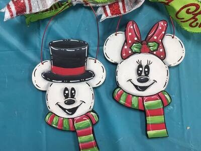 Christmas Ornament--Snow Mickey and/or Minnie