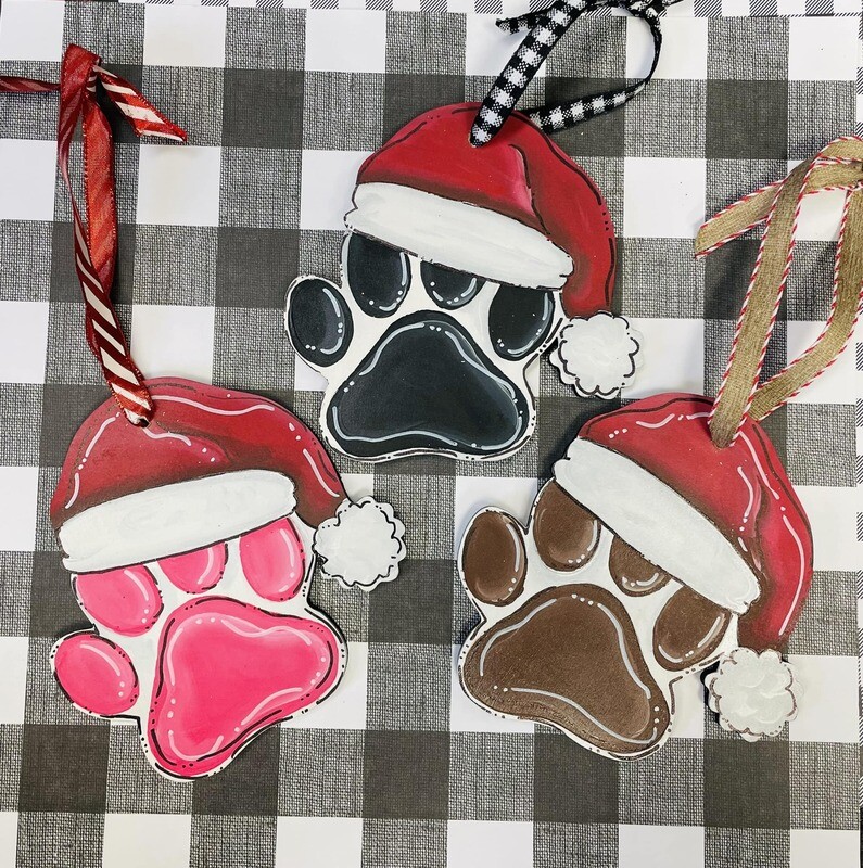 Christmas Ornament--Santa Paws