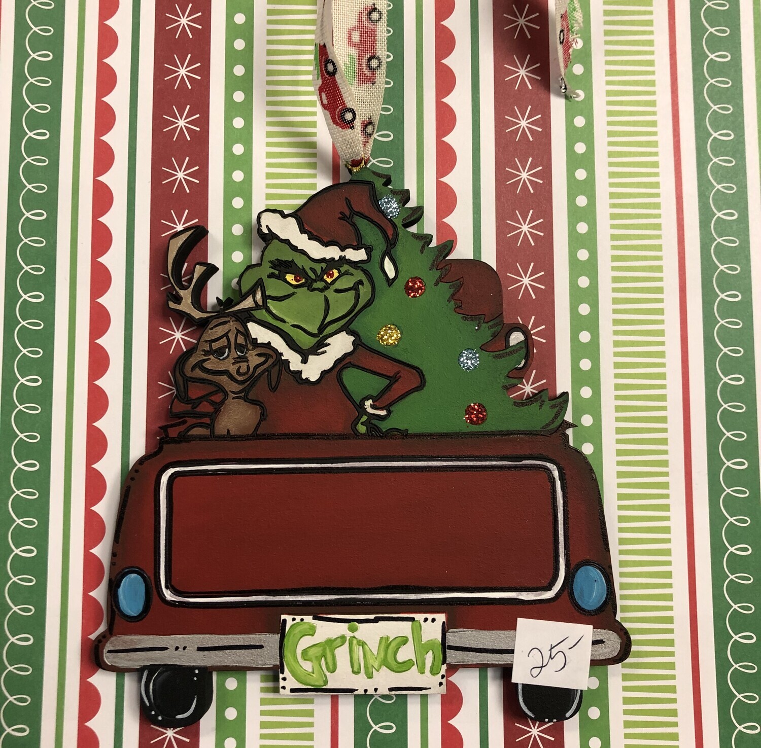 Christmas Ornament--Grinch Truck